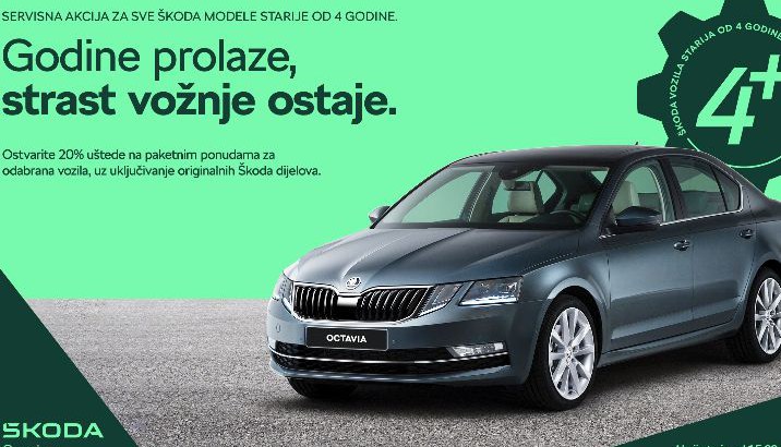 Akcija 4+ - 20% popusta na originalne dijelove!